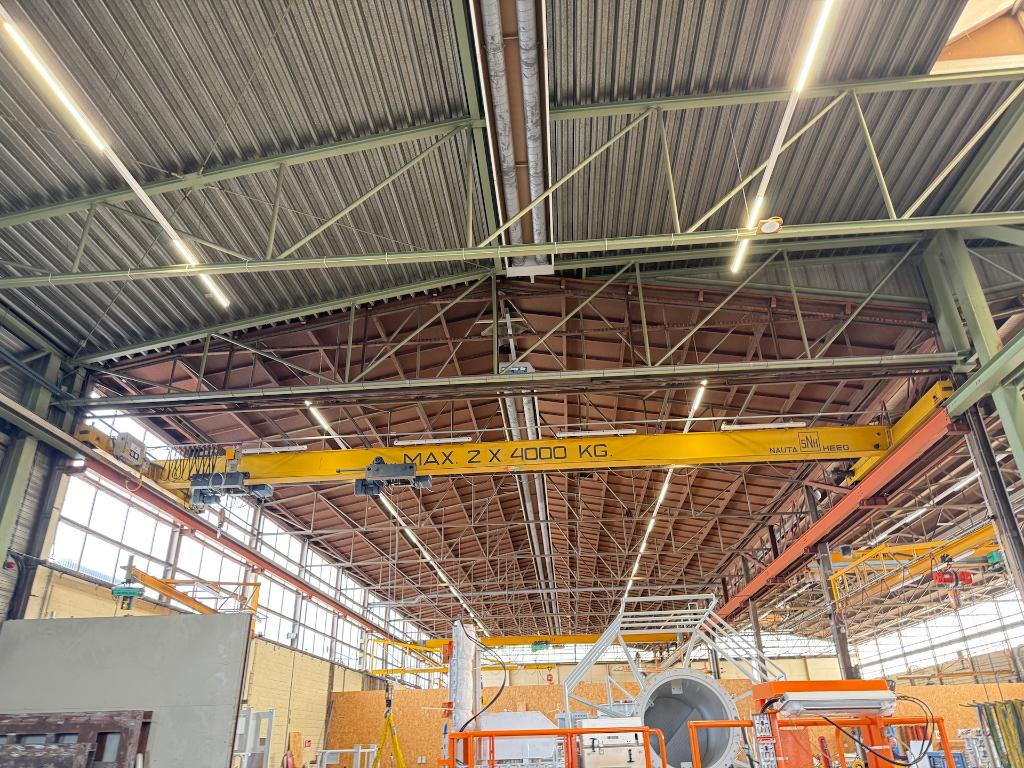 Bovenloopkraan Demag 14.290 mm / 2x4 ton / 1988 / DH / igst, Ophalen, Info@demagcranes.com, Gebruikt, Demag Cranes & Components GmbH