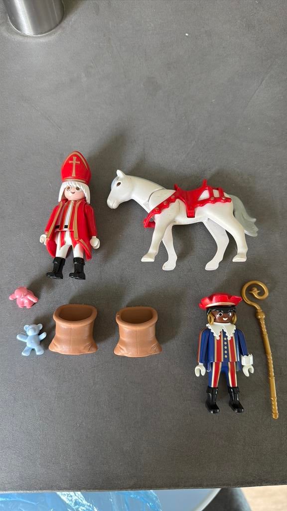 Playmobil Sinterklaas set met paard en Piet, Kinderen en Baby's, Speelgoed | Playmobil, Ophalen of Verzenden, Gebruikt, Complete set