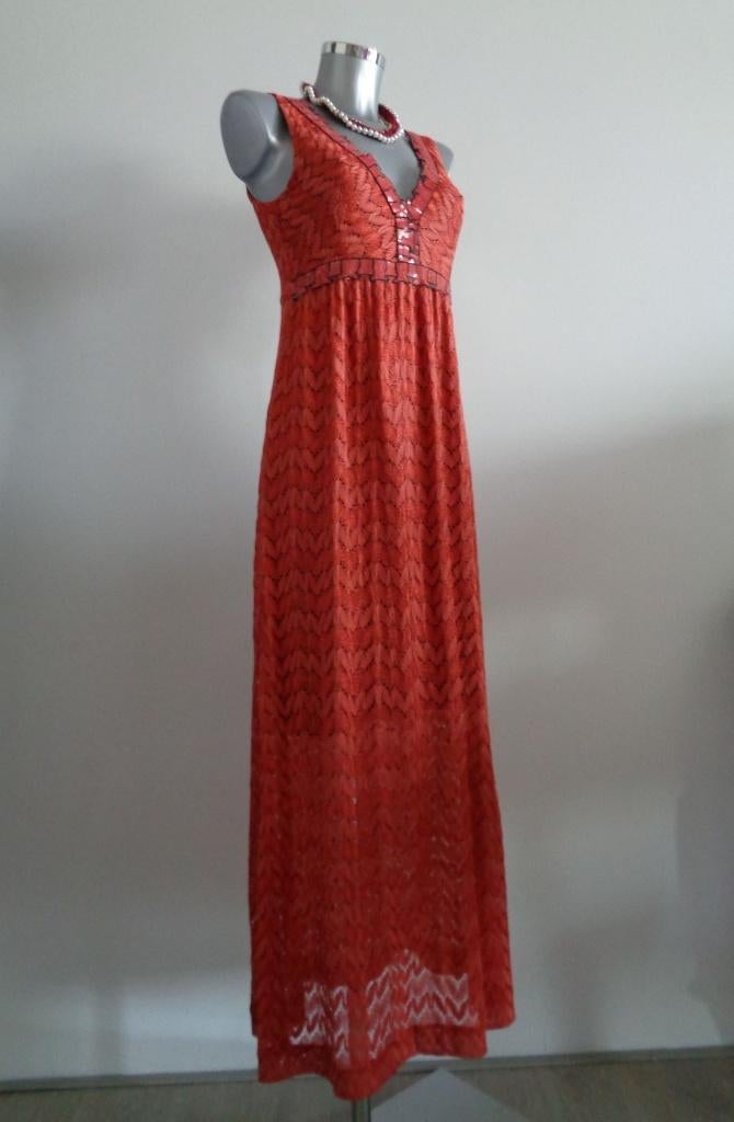 Ana Alcazar maxi jurk koraal rood maat 36 NIEUW, Nieuw, Ophalen of Verzenden, Maat 36 (S), Ana Alcazar