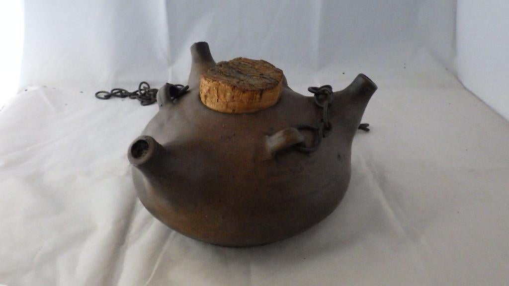 vintage olie hanglamp van Jan de groot, Ophalen, Huis en Inrichting