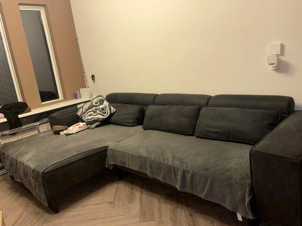 Grote loungebank met chaise longue, Huis en Inrichting, Banken | Sofa's en Chaises Longues, Gebruikt, 125 tot 150 cm, 300 cm of meer