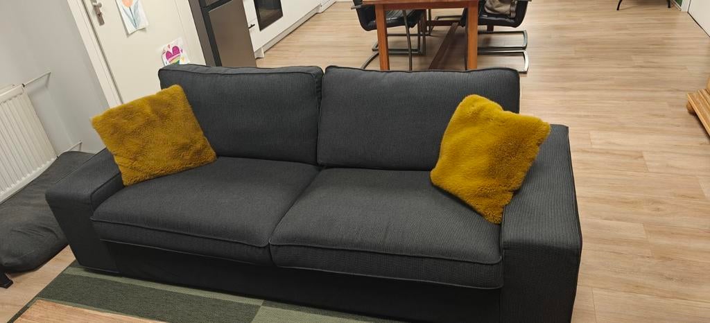 Bank kivik Ikea antraciet zgan, Ophalen, Zo goed als nieuw