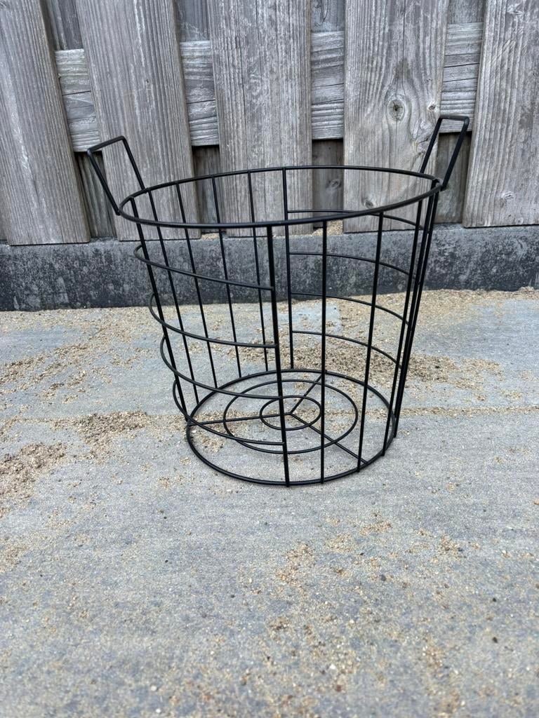 Staaldraad mandje, Ophalen, Zo goed als nieuw, Rond, Overige materialen