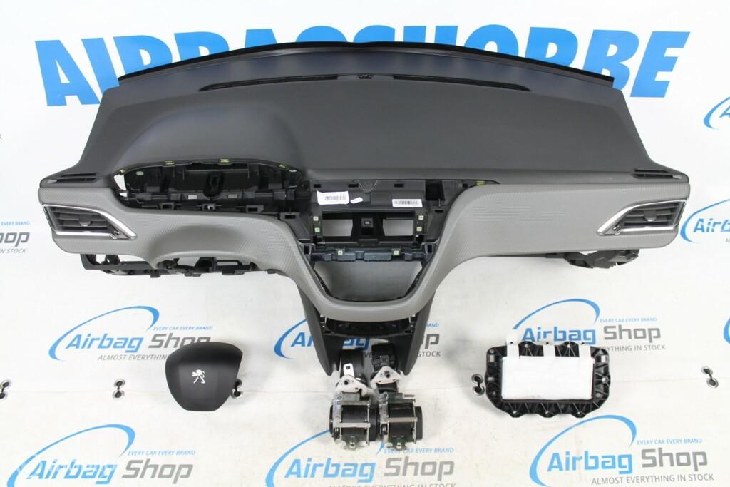 Airbag set - dashboard grijs carbon peugeot 2008 2013-heden