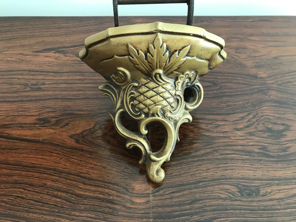 Decoratieve goudkleurige wand sokkel wanddecoratie, Ophalen of Verzenden