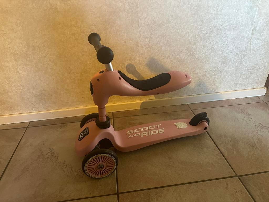 Scoot and ride step roze, Kinderen en Baby's, Speelgoed | Buiten | Voertuigen en Loopfietsen, Ophalen, Loopfiets