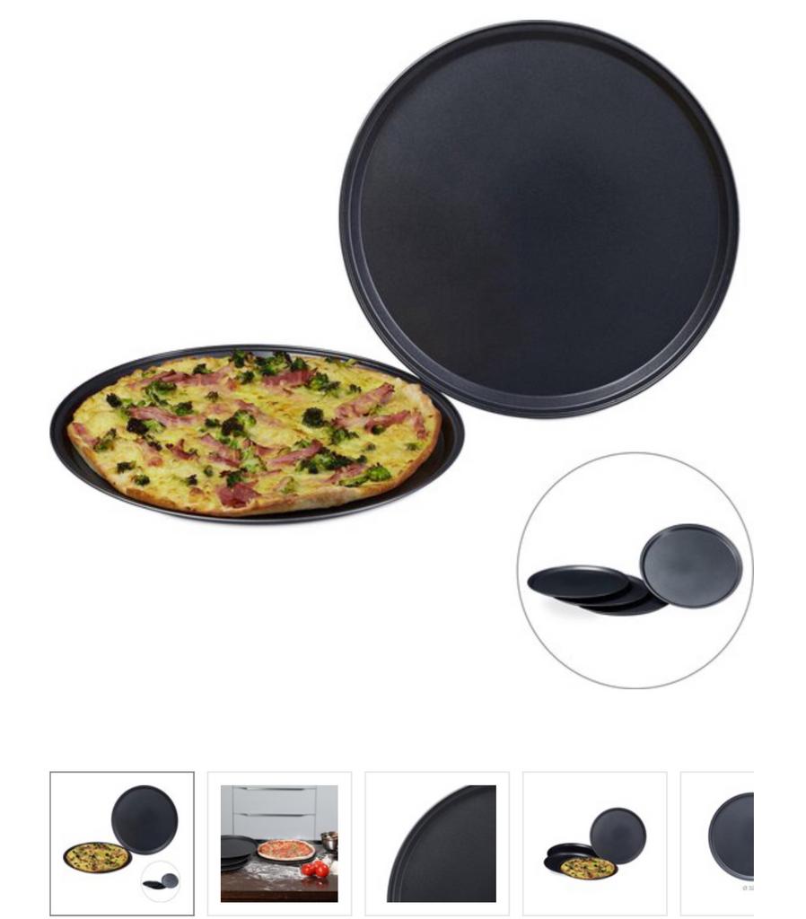 Pizza bakplaten rond set van 2 stuks, Ophalen of Verzenden, Nieuw