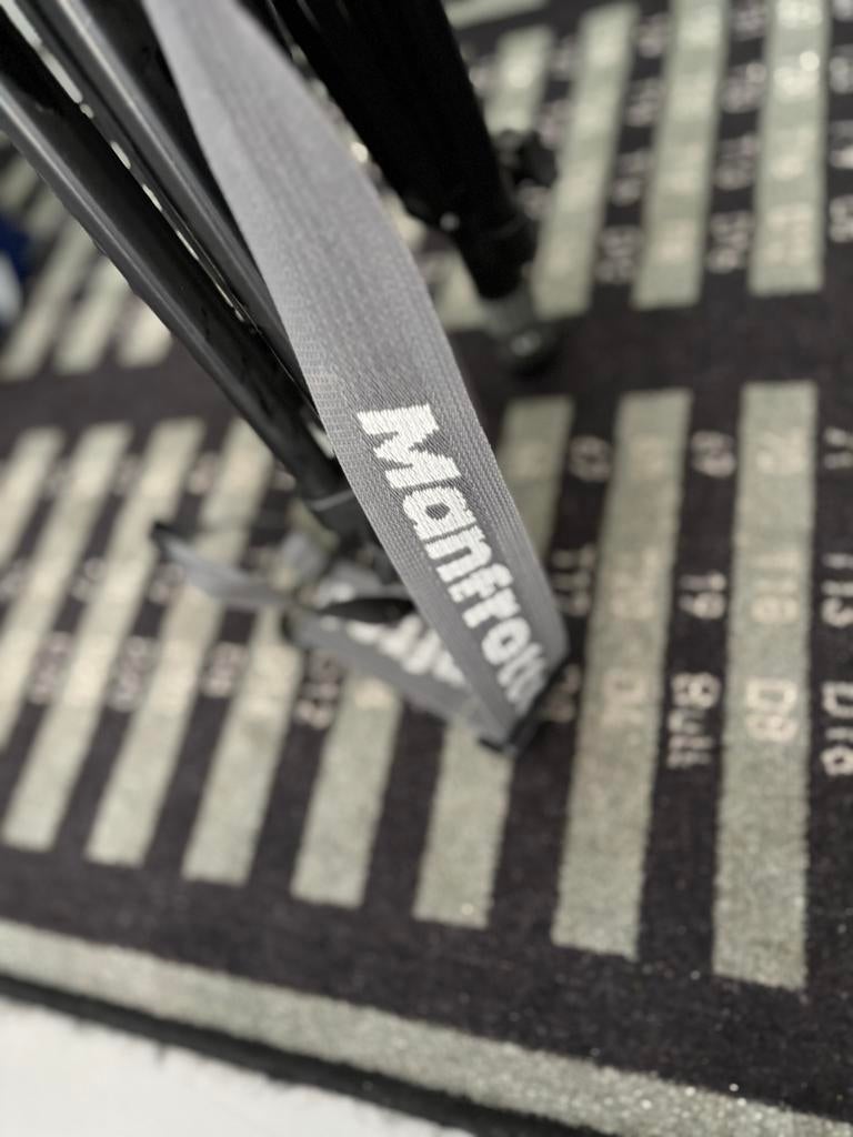 Manfrotto statief met balhoofd, Ophalen, Gebruikt, Driepoot, 150 tot 175 cm