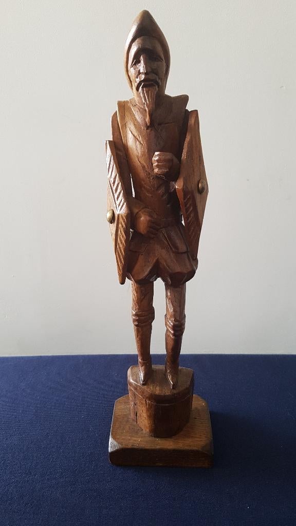 Krijgsman houtsnijwerk, 29,5 cm hoog, Ophalen of Verzenden