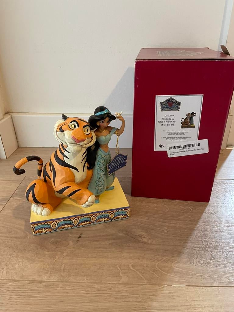Disney traditions jim shore jasmine rajah aladdin, Verzamelen, Disney, Ophalen of Verzenden, Overige figuren, Zo goed als nieuw