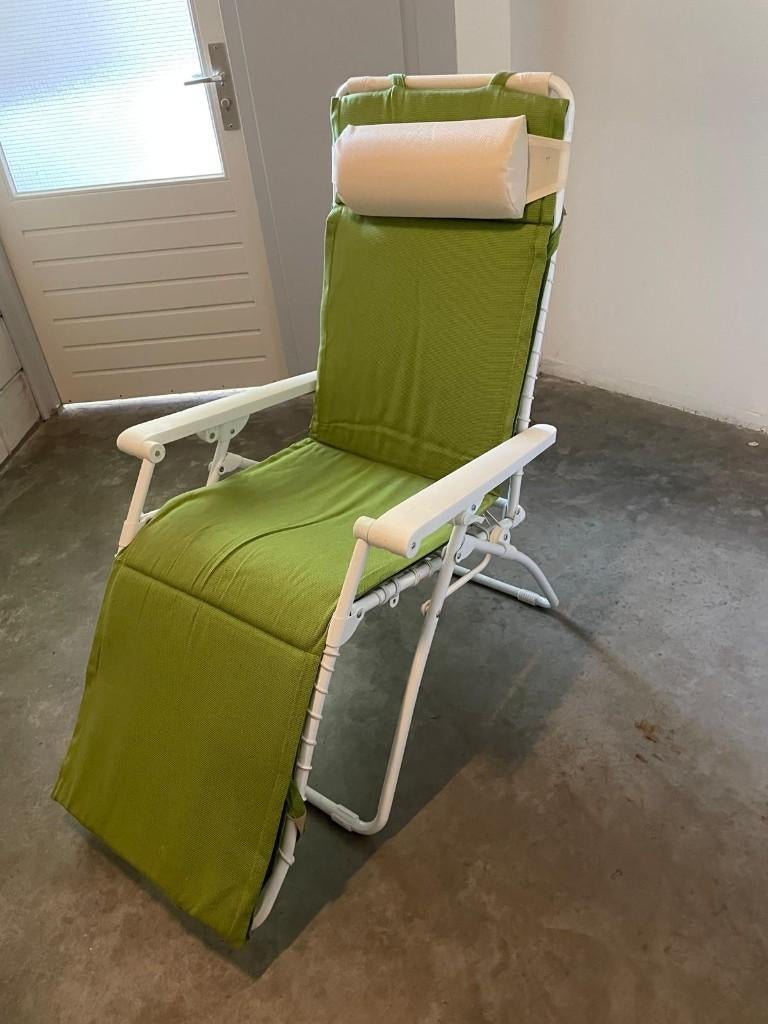 Verstelbare tuinstoel, Tuin en Terras, Ophalen, Zo goed als nieuw, Kunststof, Verstelbaar