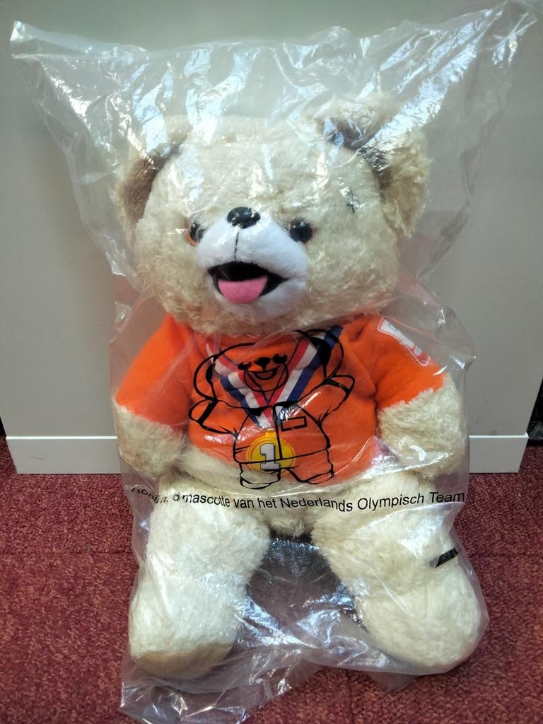 Robijn mascotte van het Nederlands Olympisch team, Verzamelen, Ophalen of Verzenden, Nieuw, Stoffen beer, Overige merken