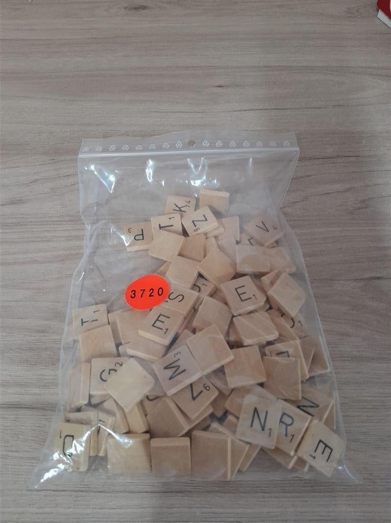 Scrabble houten letters mix - s3720, Hobby en Vrije tijd, Gezelschapsspellen | Bordspellen, Verzenden, Zo goed als nieuw