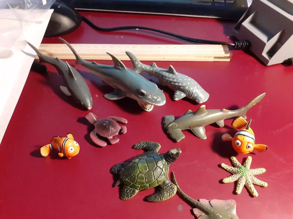 Verzameling zeedieren, dierfiguren geen Schleich, Ophalen of Verzenden, Gebruikt, Overige soorten, Beeldje of Figuurtje