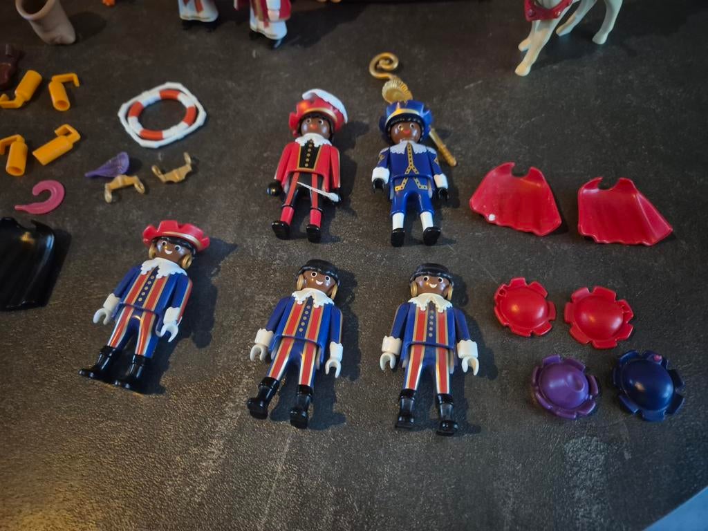Sinterklaas en Zwarte Piet Playmobil, Kinderen en Baby's, Speelgoed | Playmobil, Ophalen of Verzenden, Gebruikt