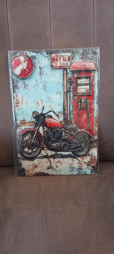 Nieuwe Harley Davidson blikken borden 20x30 cm, Verzamelen, Ophalen of Verzenden, Nieuw, Motoren