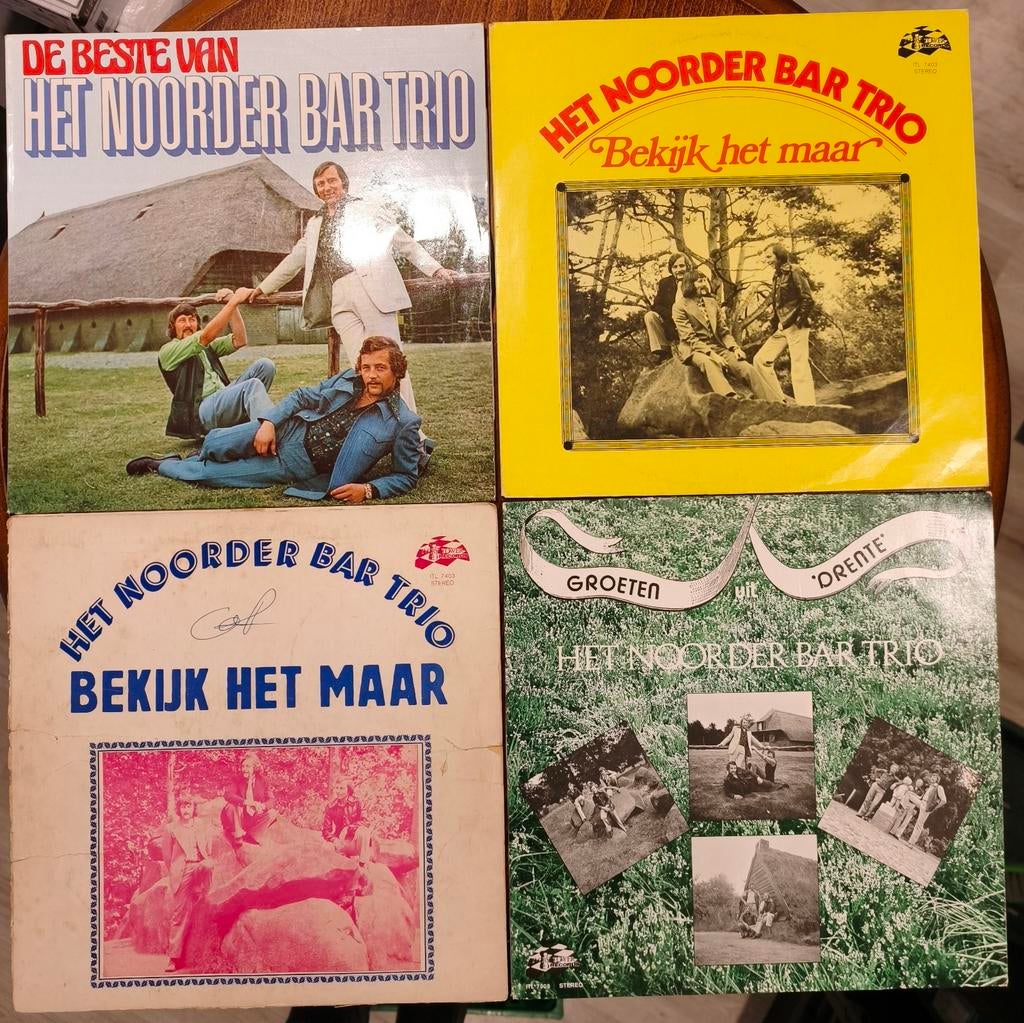 4x LP Het Noorder Bar Trio, Ophalen of Verzenden, Gebruikt, 12 inch, Levenslied of Smartlap