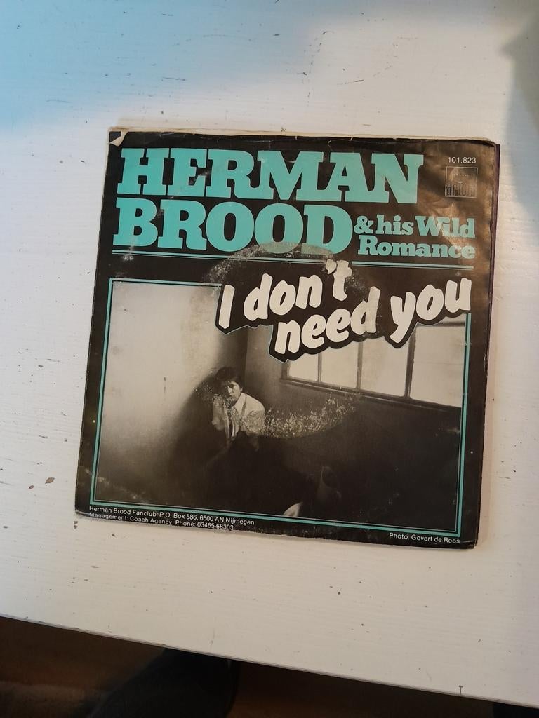 Herman brood 7 inch i don,t need you, Cd's en Dvd's, Vinyl Singles, Ophalen of Verzenden, Zo goed als nieuw, Pop