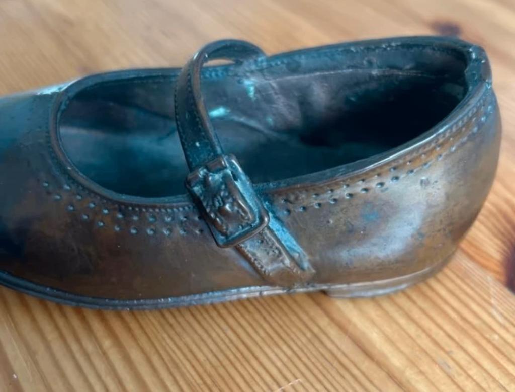 Verbronst leren kinderschoen, Antiek en Kunst, Ophalen of Verzenden