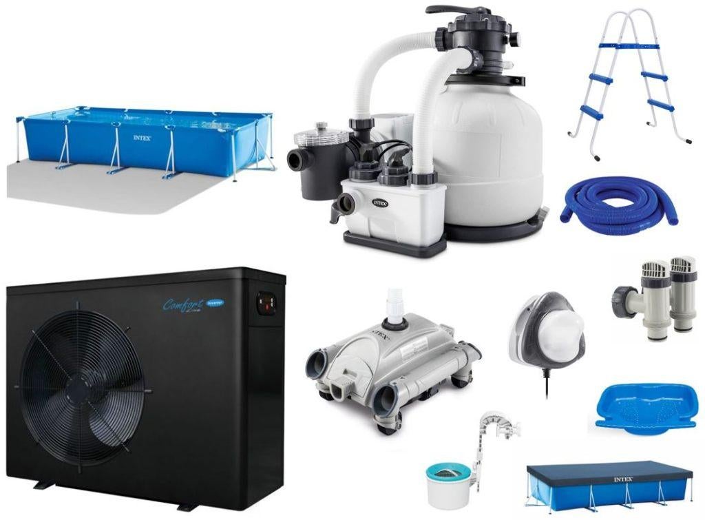 zwembad 450*220*84,warmtepomp,zandfilterpomp,SUPERCOMPLEET, Ophalen, 200 tot 300 cm, 80 tot 120 cm, Zo goed als nieuw