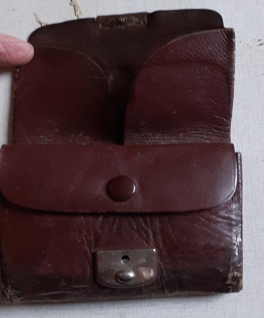 Heren portemonnee, Sieraden, Tassen en Uiterlijk, Portemonnees, Ophalen of Verzenden, Gebruikt, Bruin, Leer