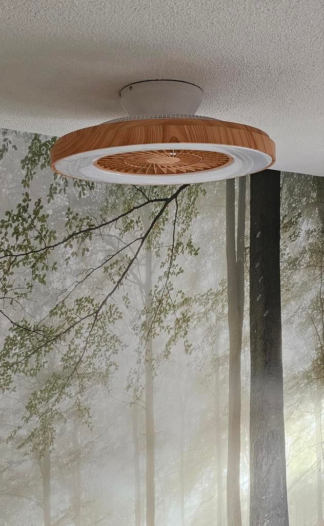 Plafondventilator met geïntegreerde LED verlichting, 2 besch, Ophalen, Zo goed als nieuw