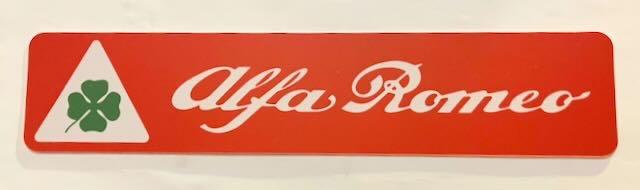 Quadrifoglio ALFA ROMEO Retro   - showplaat   showroom, Ophalen of Verzenden, Zo goed als nieuw, Auto's