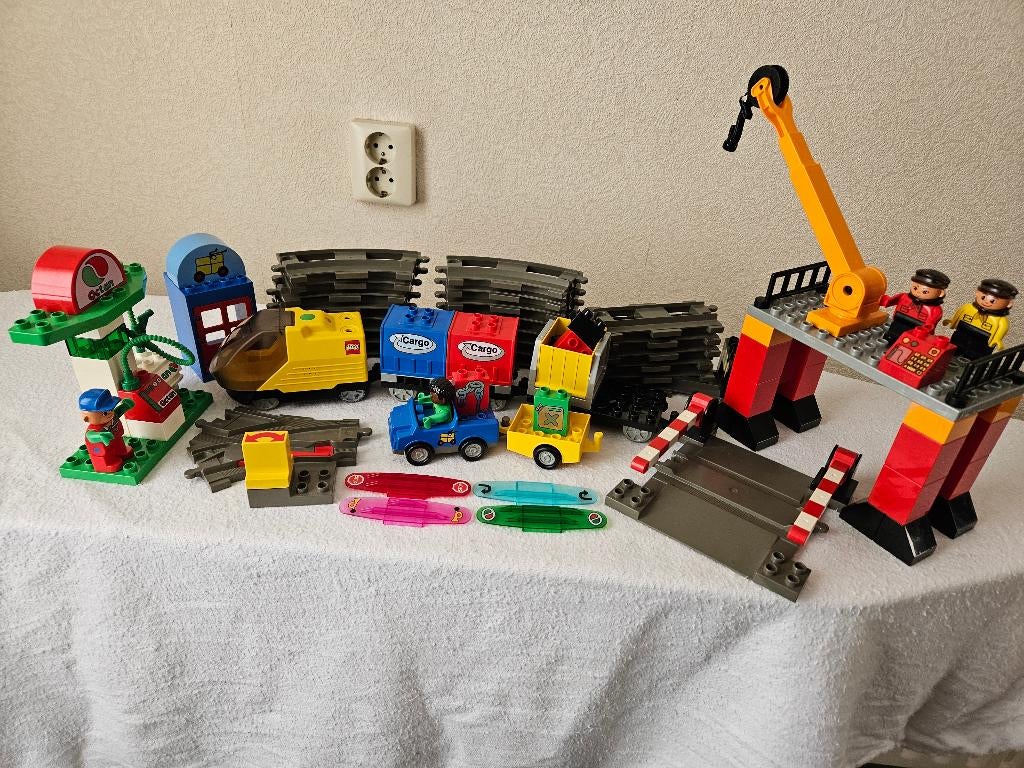 Lego Duplo 3325 + 3326 prachtige intelligente trein + aanv., City, Ophalen of Verzenden, Zo goed als nieuw, Duplo