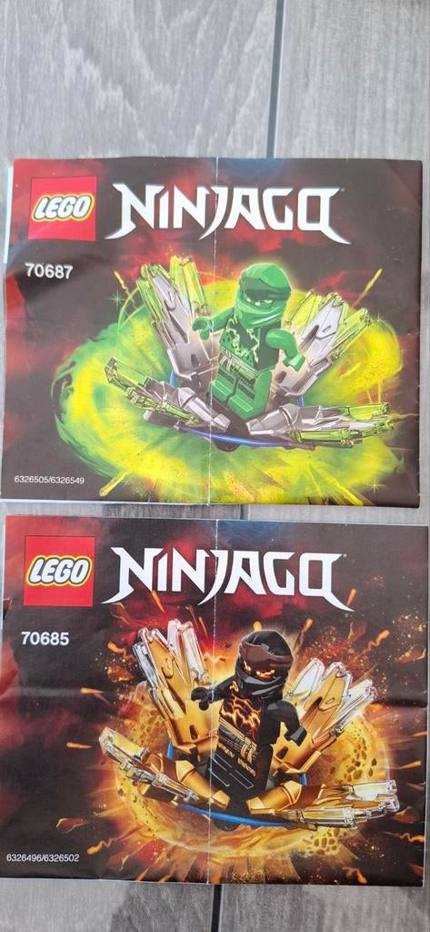 Lego ninjago 70685 en 70687, Ophalen of Verzenden, Zo goed als nieuw
