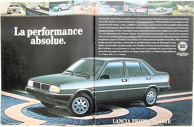 12 vintage advertenties reclames Lancia autos 70-87 auto, Ophalen of Verzenden, Gebruikt, Auto's