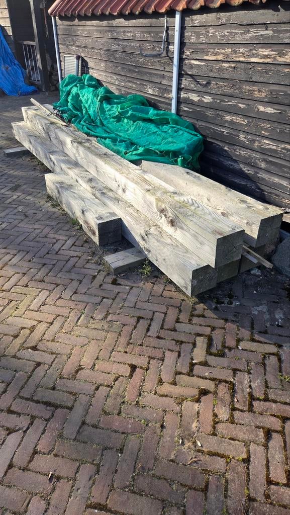douglas balken 20x20  4.50 meter, Ophalen, Rechthoekig, Hout