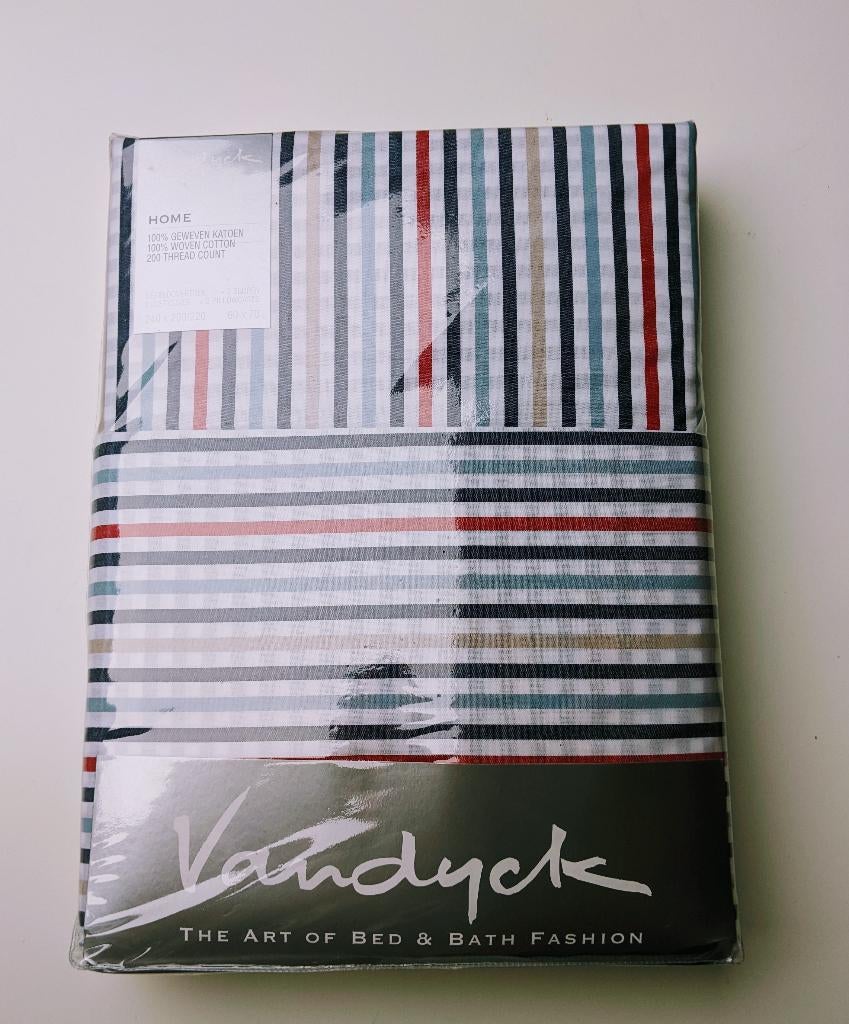 Van Dijk Dekbedovertrek Nieuw 240 x 200/220 + 2 slopen, Overige kleuren, Dekbedovertrek, Ophalen of Verzenden, Nieuw