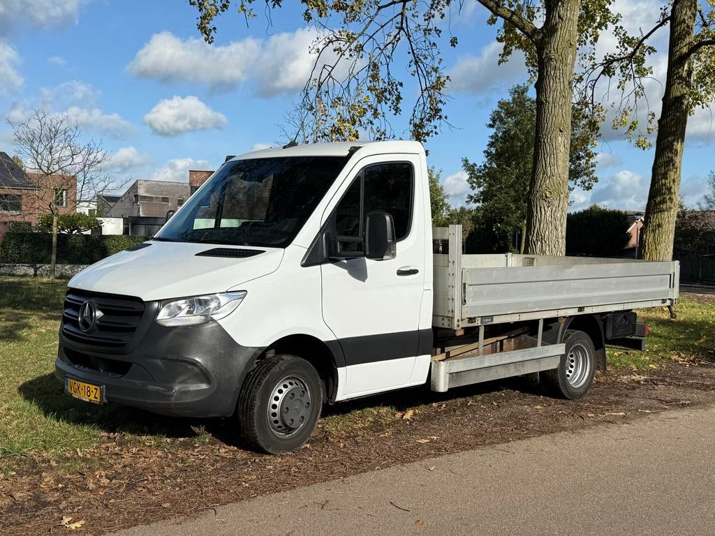 Sprinter 516 B Rijbewijs AHK 3500kg aluminium open bak, 4 cilinders, Mercedes-Benz, Bedrijf, 2414 kg
