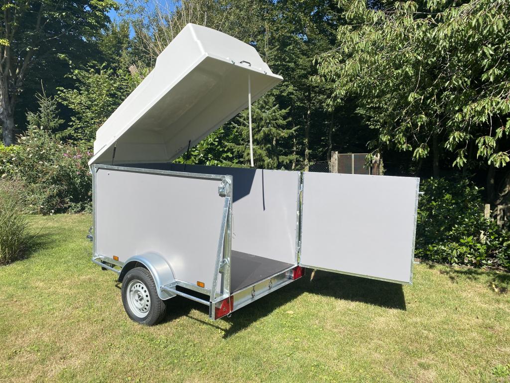 NIEUW Gesloten aanhangwagen met hefdak B rijbewijs., Niet ingevuld, Nieuw, Niet ingevuld, Niet ingevuld