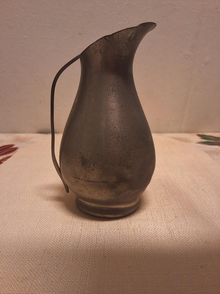 Oude tinnen kan KMD Tiel, 16 cm hoog, Ophalen of Verzenden