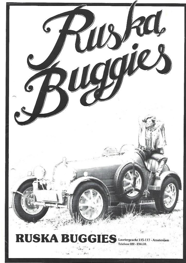 Ruska Buggies programma folder, Ophalen of Verzenden, Zo goed als nieuw, Overige merken