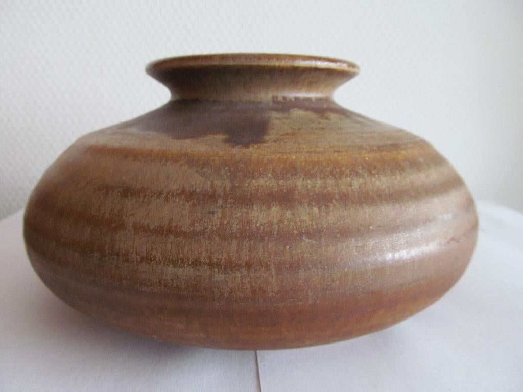 Vintage vaas 60-70 Gubbels Helden, Ophalen, Overige kleuren, Aardewerk of Porselein, Zo goed als nieuw