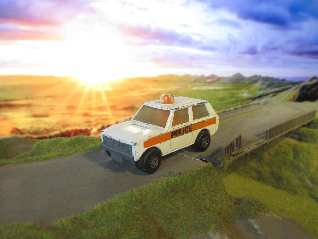 1:61 Range Rover Police Patrol Matchbox nr.20 1975 #2, Ophalen of Verzenden, Gebruikt, Auto