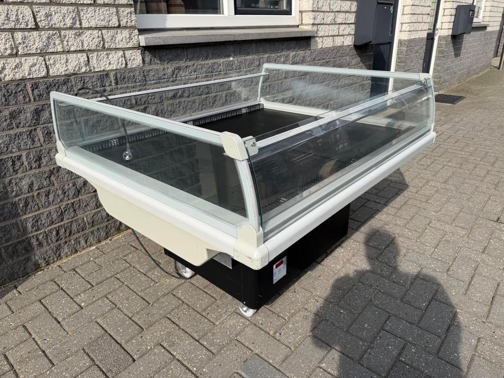 Koeleiland koelvitrine koeling koeltoonbank zuivelkoeling, Zonder vriesvak, 200 liter of meer, 60 cm of meer, 160 cm of meer