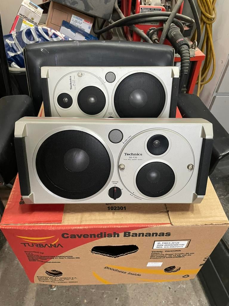 Technics sb-f20, Ophalen of Verzenden, Zo goed als nieuw, Front, Rear of Stereo speakers, Overige merken