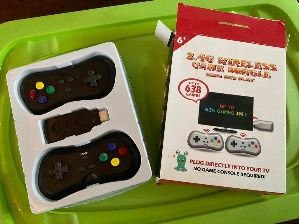 Draadloze Game Dongle - 638 Games in 1 op TV, Ophalen of Verzenden, Zo goed als nieuw