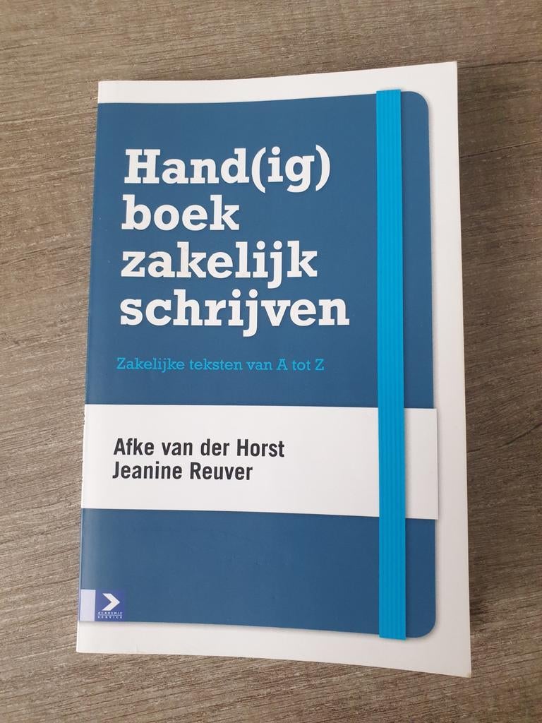 Hand(ig) boek zakelijk schrijven - Afke van der Horst, Ophalen of Verzenden, Gelezen, Afke van der Horst, Jeanine Reuver