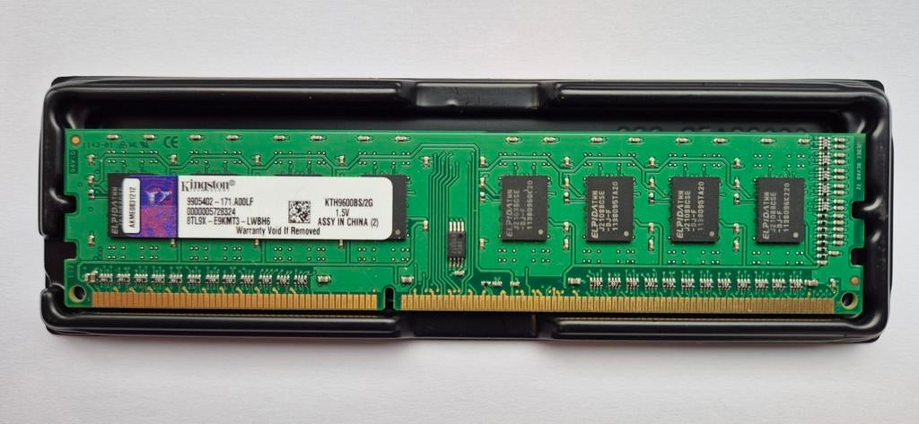 Kingston 2GB DDR3 ECC KTH9600BS/2G - 2 stuks, Server, DDR3, Ophalen of Verzenden, Zo goed als nieuw