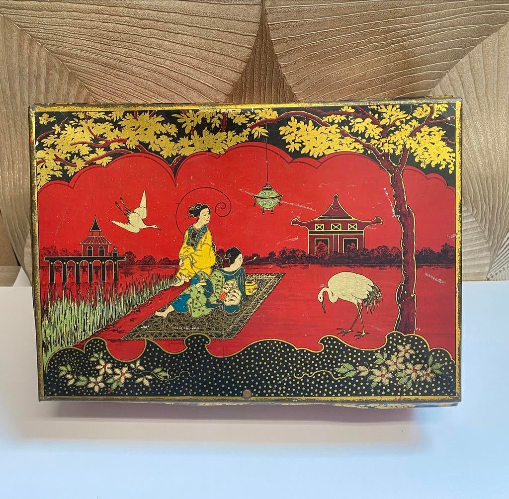 Antiek Vertinde Blik voor J.Bekkers & Zn. - Japans - 1920s, Ophalen of Verzenden