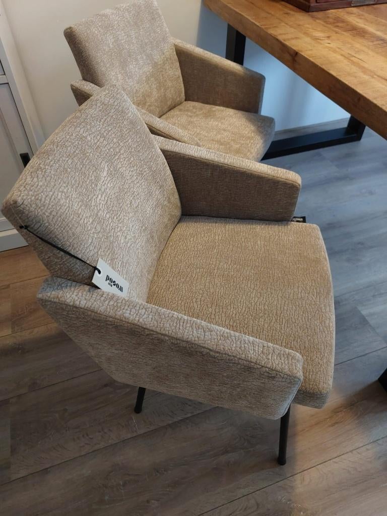 WOOOD Mount Eetkamerstoelen - zand - nieuwe showroom stoelen, Twee, Overige kleuren, Nieuw, Ophalen of Verzenden