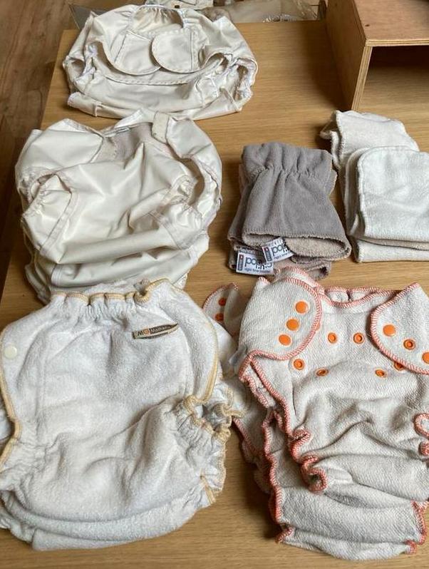 Diverse wasbare luiers maat XL voor peuter, Ophalen of Verzenden, Gebruikt