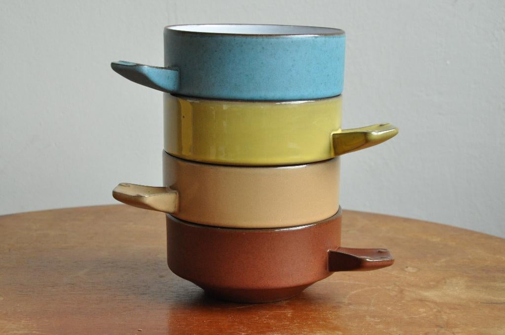 4 Soepkommen Potterie 't Vuur Soest - in gave staat, Ophalen of Verzenden