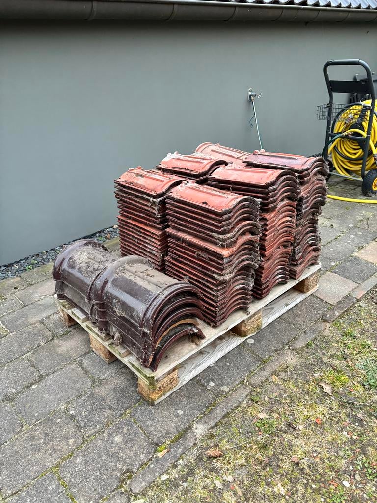 Gebruikte dakpannen, Ophalen, Gebruikt, Steen of Klei, Minder dan 5 m²