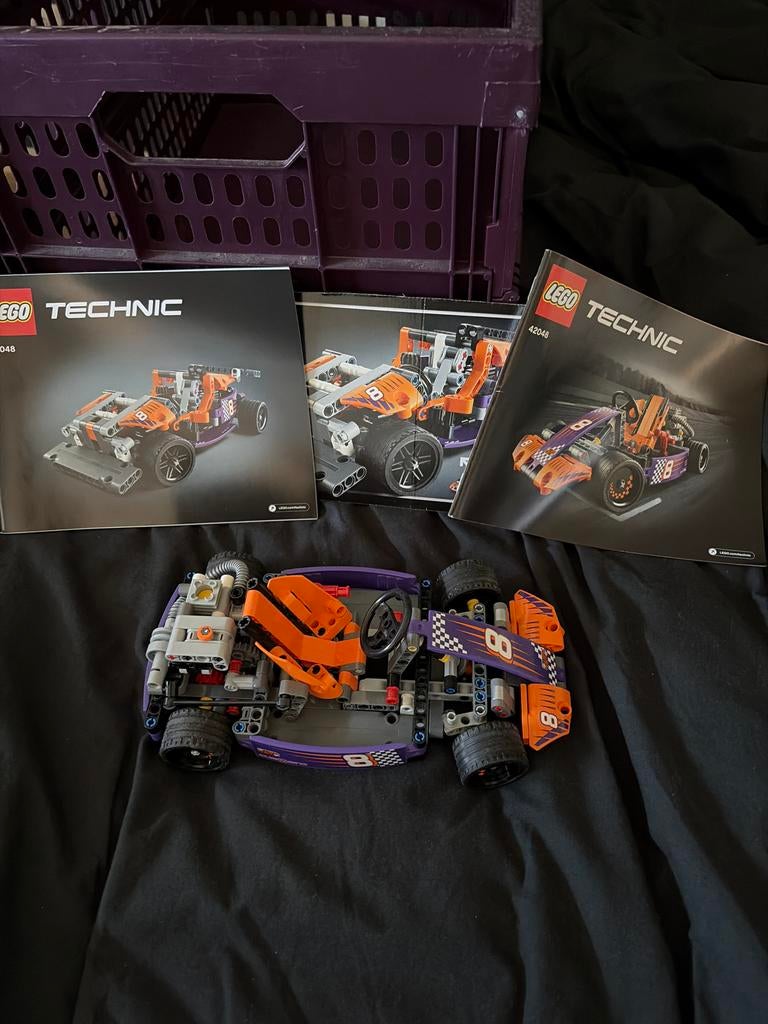 Lego Technic 42048 Race Kart - Compleet met boekjes, Ophalen of Verzenden, Gebruikt, Complete set, Lego