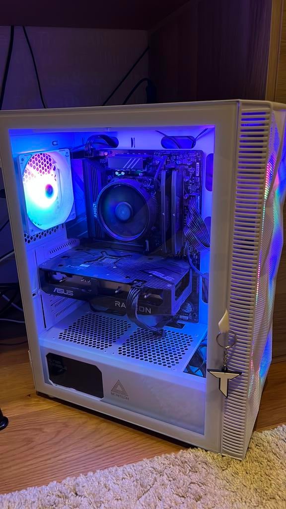 Gaming PC te koop – AMD + ASUS Radeon – RGB, Ophalen of Verzenden, Zo goed als nieuw, Gaming, SSD